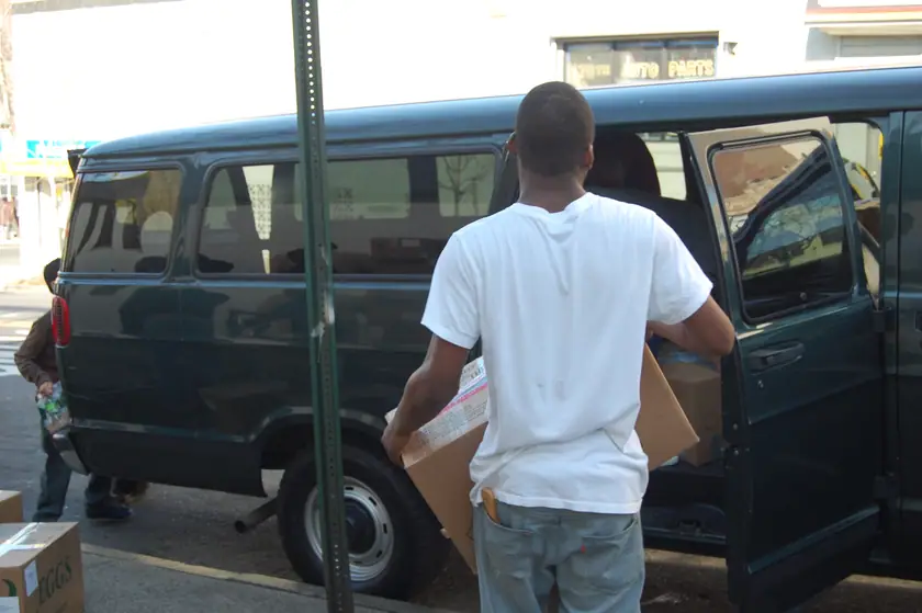 Loading the van