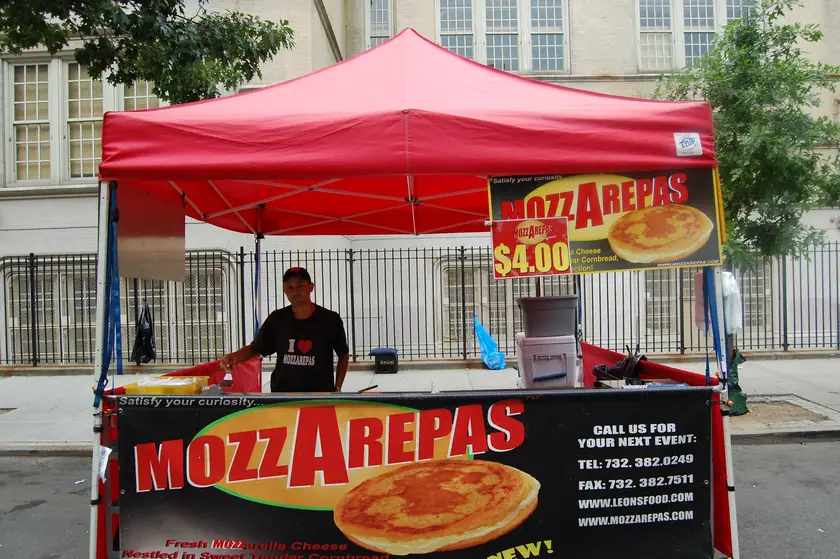The Mozzarepas stand