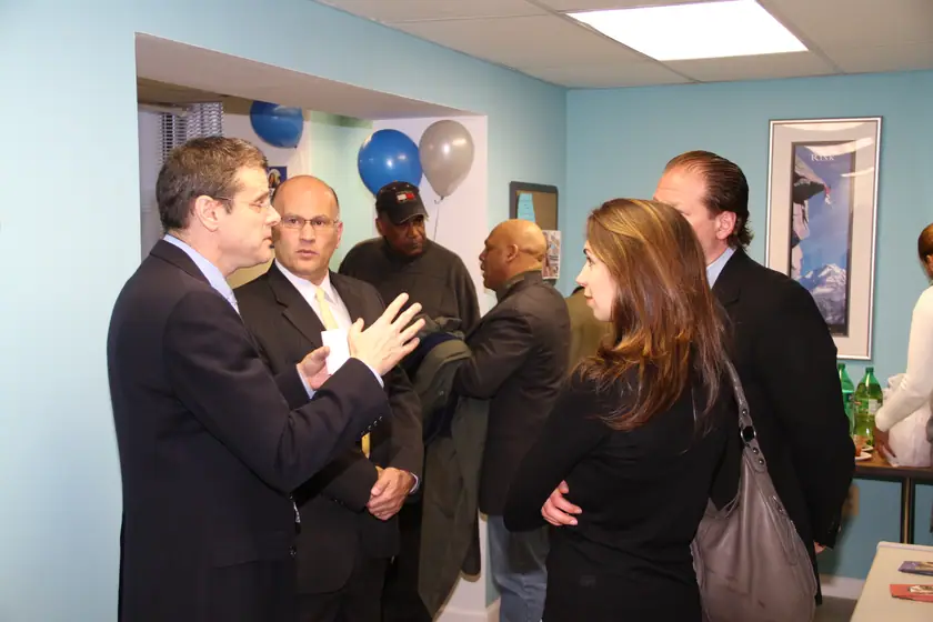 Guests at the office opening